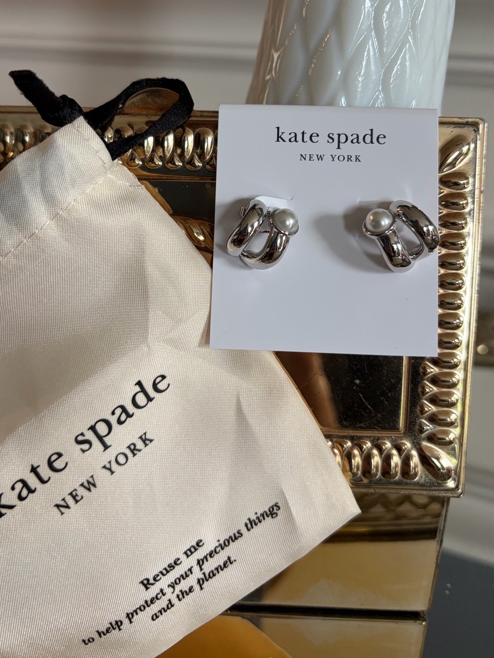 Kate Spade Keep Sparkling Double Huggie Hoop